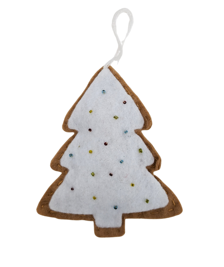 Felt Gingerbread Tree Ornament