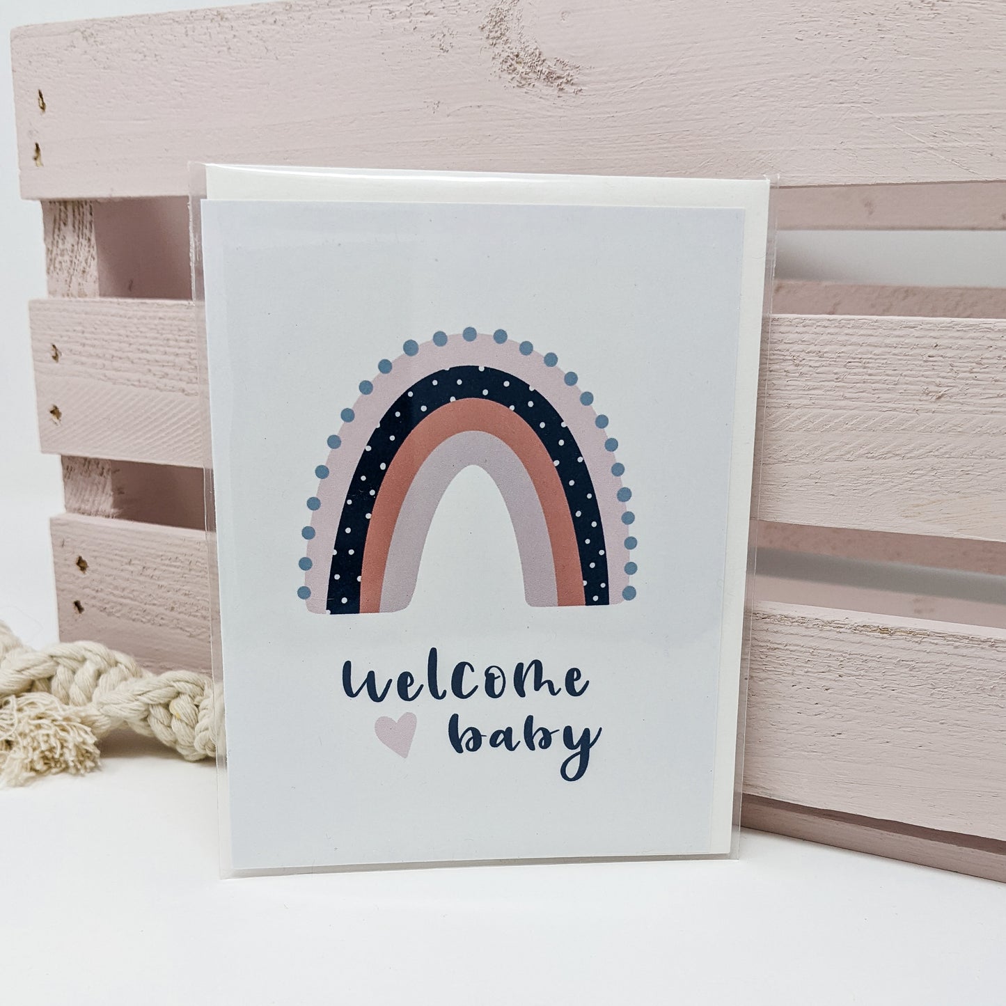 Welcome Baby Rainbow Card - Holyome Design Co.